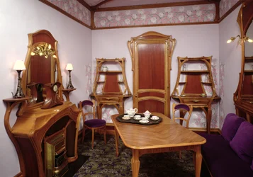 Reconstructie van een salon van het Café de Paris